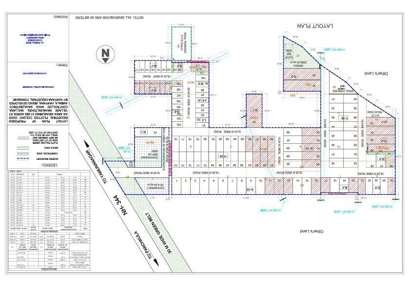 Haryana Industrial Plots site plan